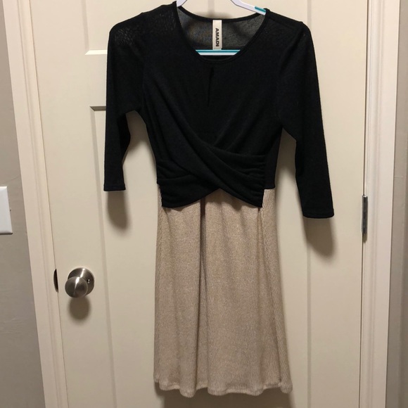 Anthropologie Dresses & Skirts - Anthropologie wrap bodice sweater dress